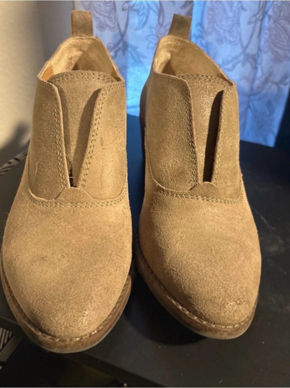 Lucky Brand Women's Suede Ankle Booties in Tan